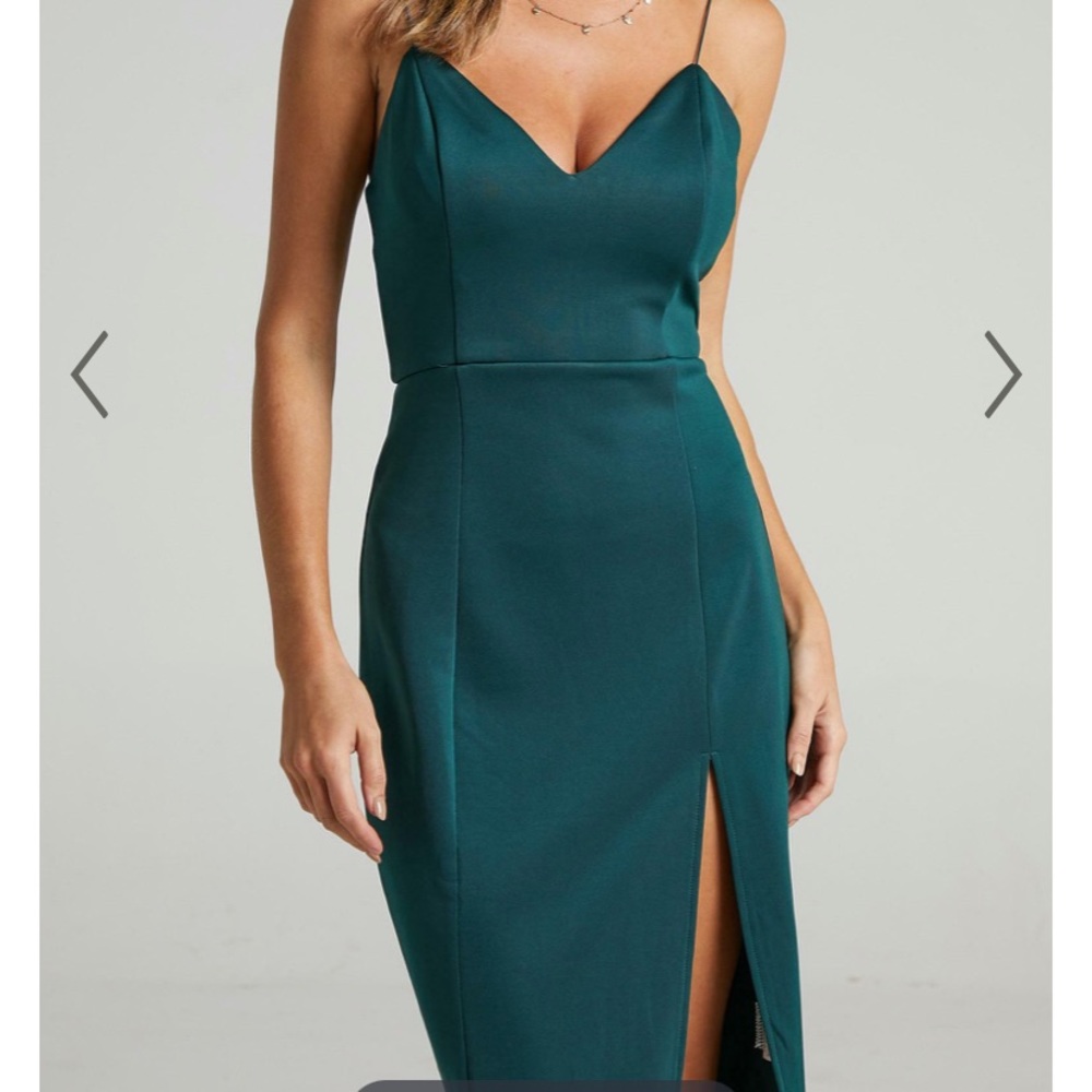 Showpo big ideas emerald midi dress